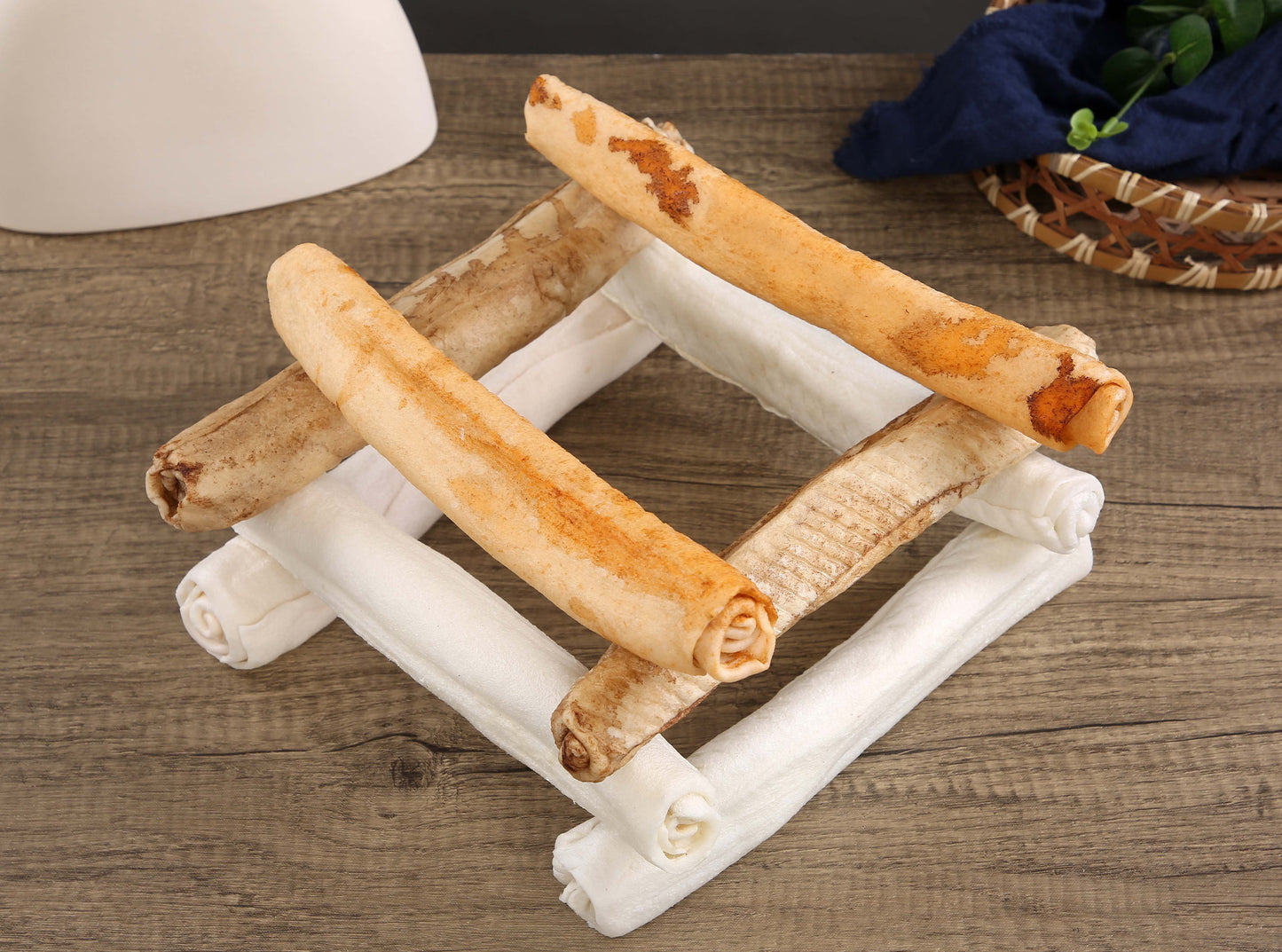 Ol' Roy Rawhide 9" Retrievers Multi-Flavored Chews for Dogs, Dry, 21.2 oz, 8 Count, Pet Treats