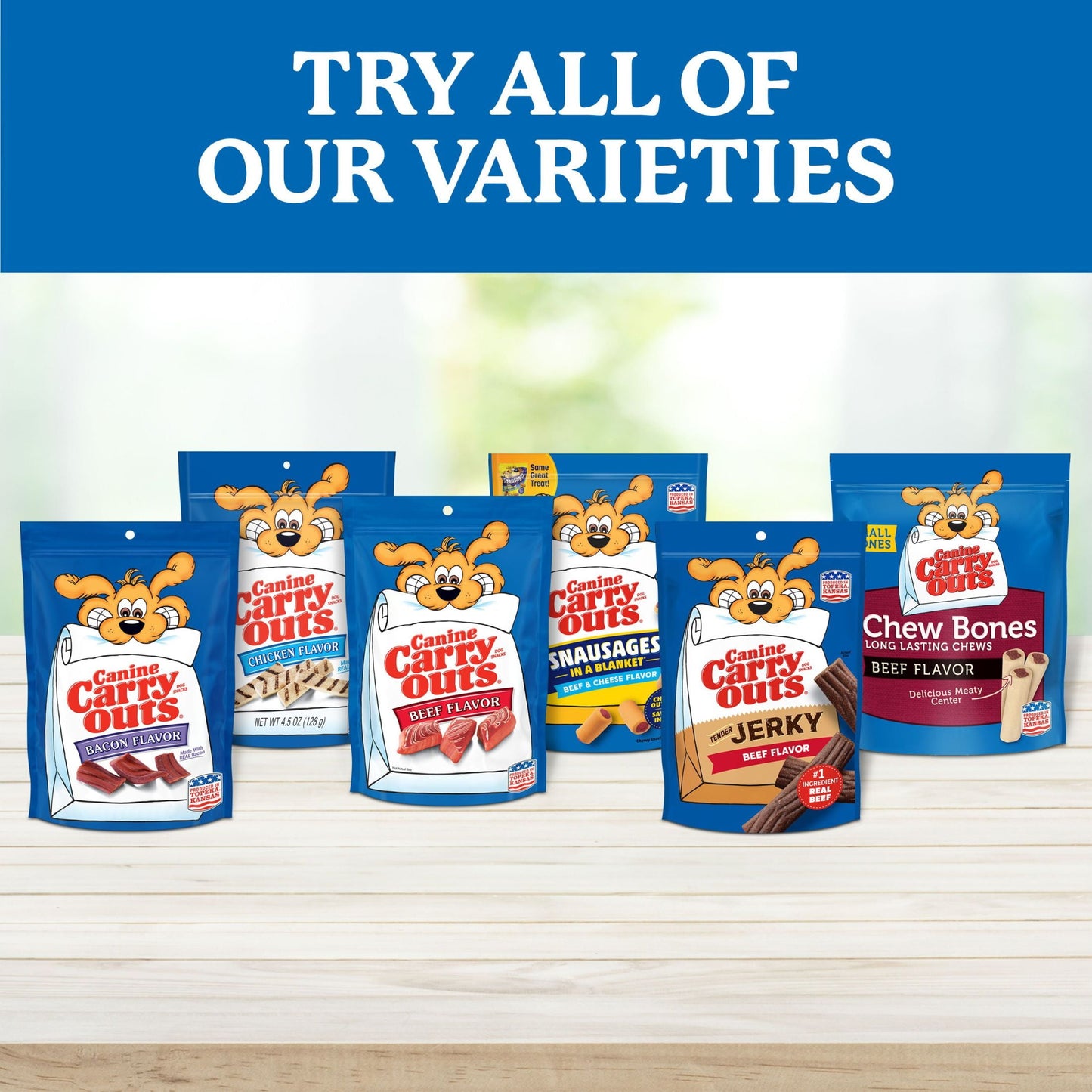 Canine Carry Outs Bacon Flavor Dog Treats, 47oz Bag