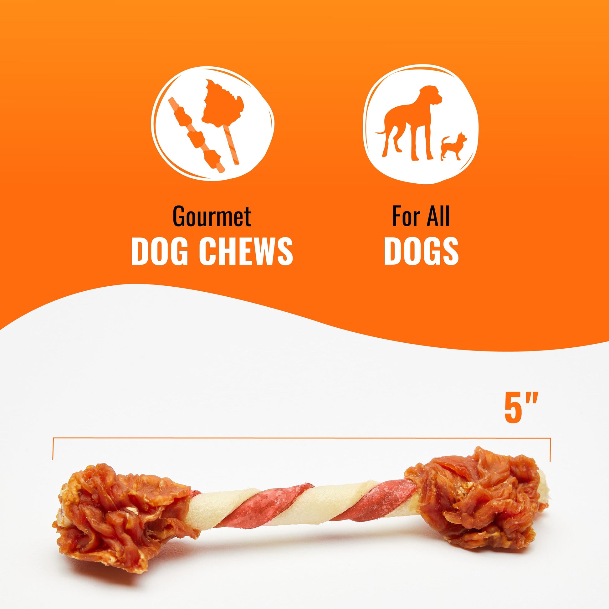 Good ’n’ Fun Triple Flavor Double Pops with Chicken, Rawhide Chews for All Dogs, 12 oz.