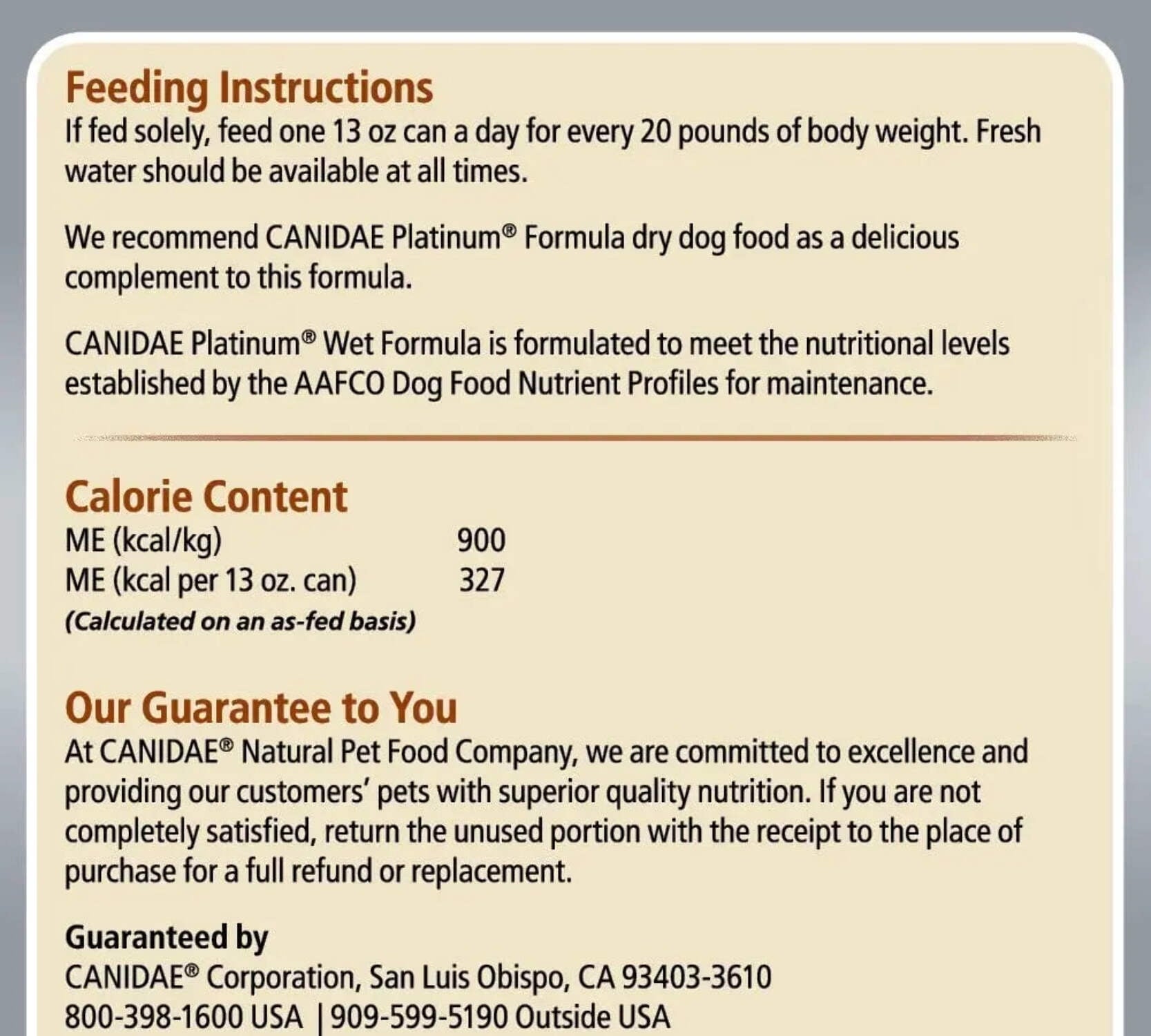 CANIDAE All Life Stages Platinum Dog Wet Food Made With Chicken, Lamb & Fish