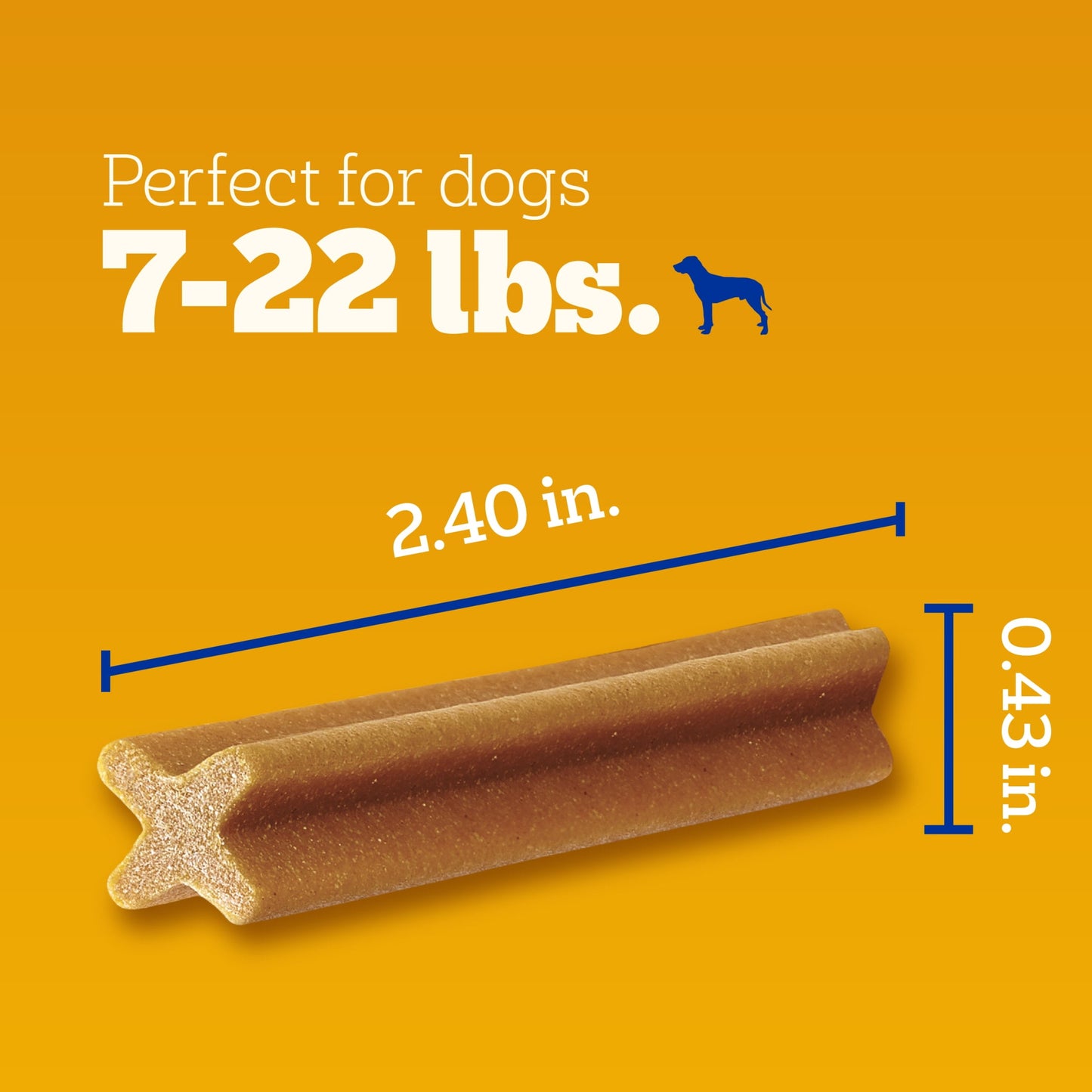 Pedigree Dentastix Original Flavor, Toy & Small Breed Dog Treats, 1.63 Lb. Bag