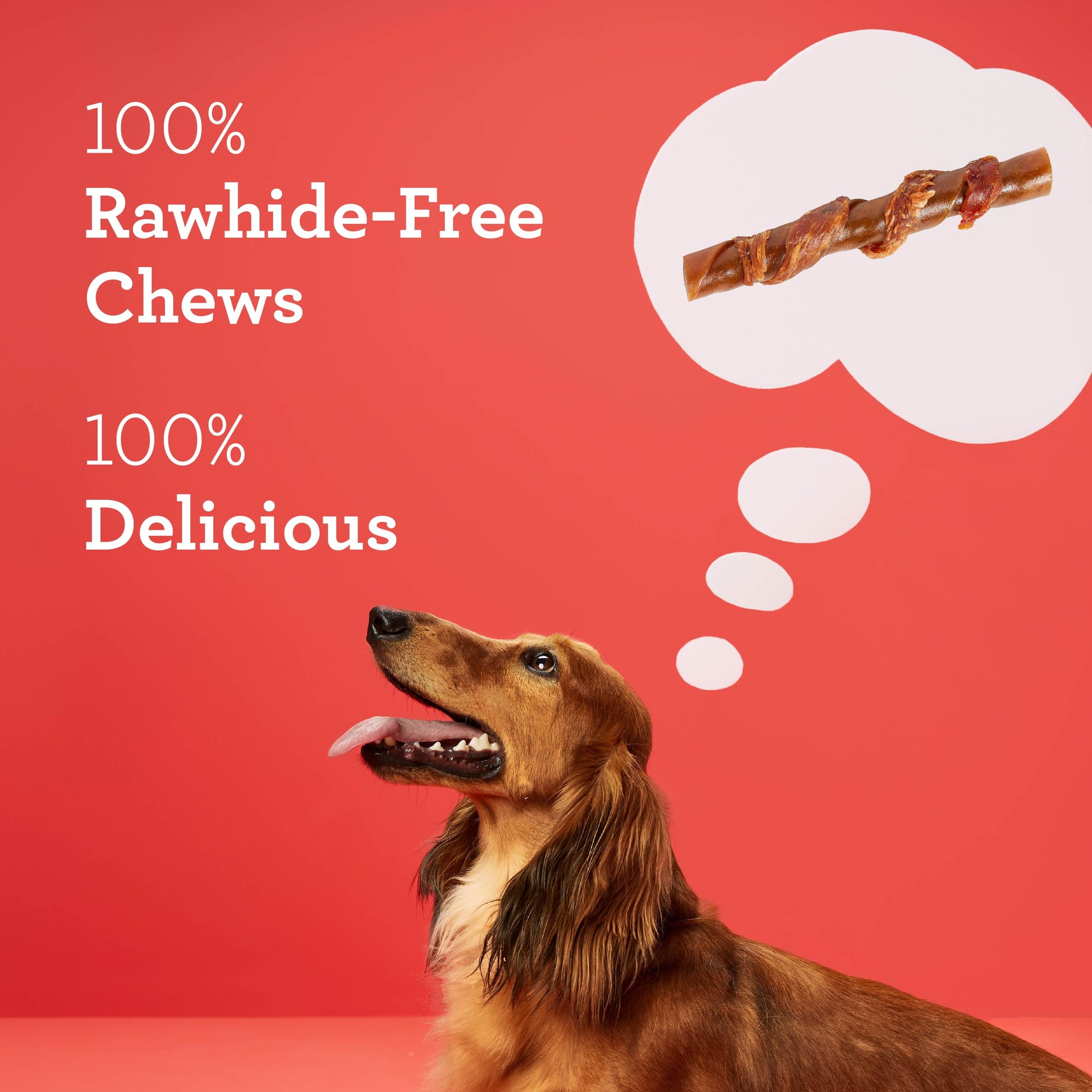 DreamBone Stuffed Twists Rawhide-Free Dog Chews with Real Pork Wrapped with Chicken, 7 Count