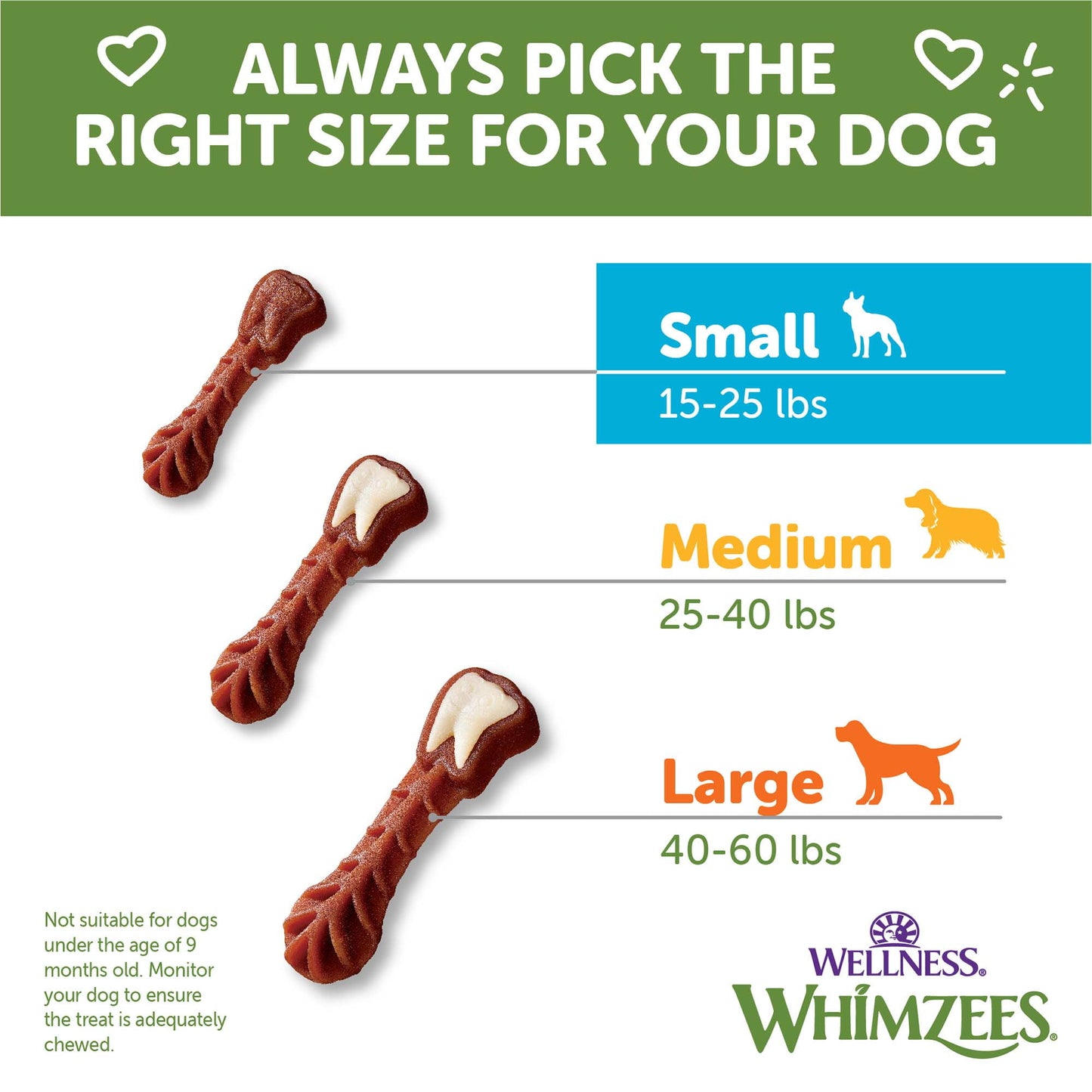 Wellness WHIMZEES Variety Box Natural Grain Free Dental Chews for Dogs, Small Breed, 56 count