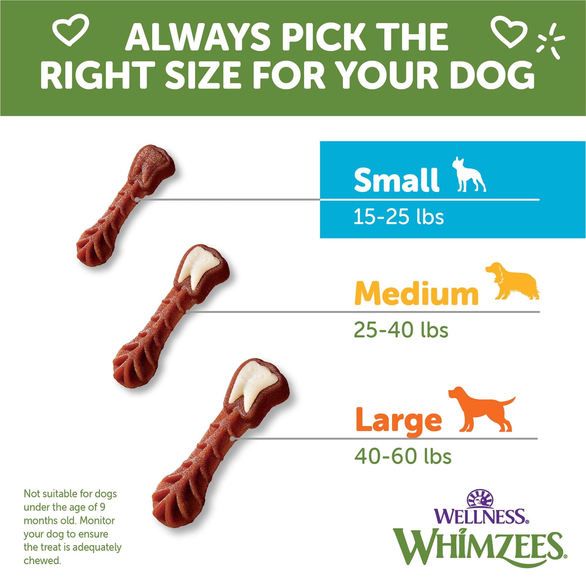 Wellness WHIMZEES Variety Box Natural Grain Free Dental Chews for Dogs, Small Breed, 56 count