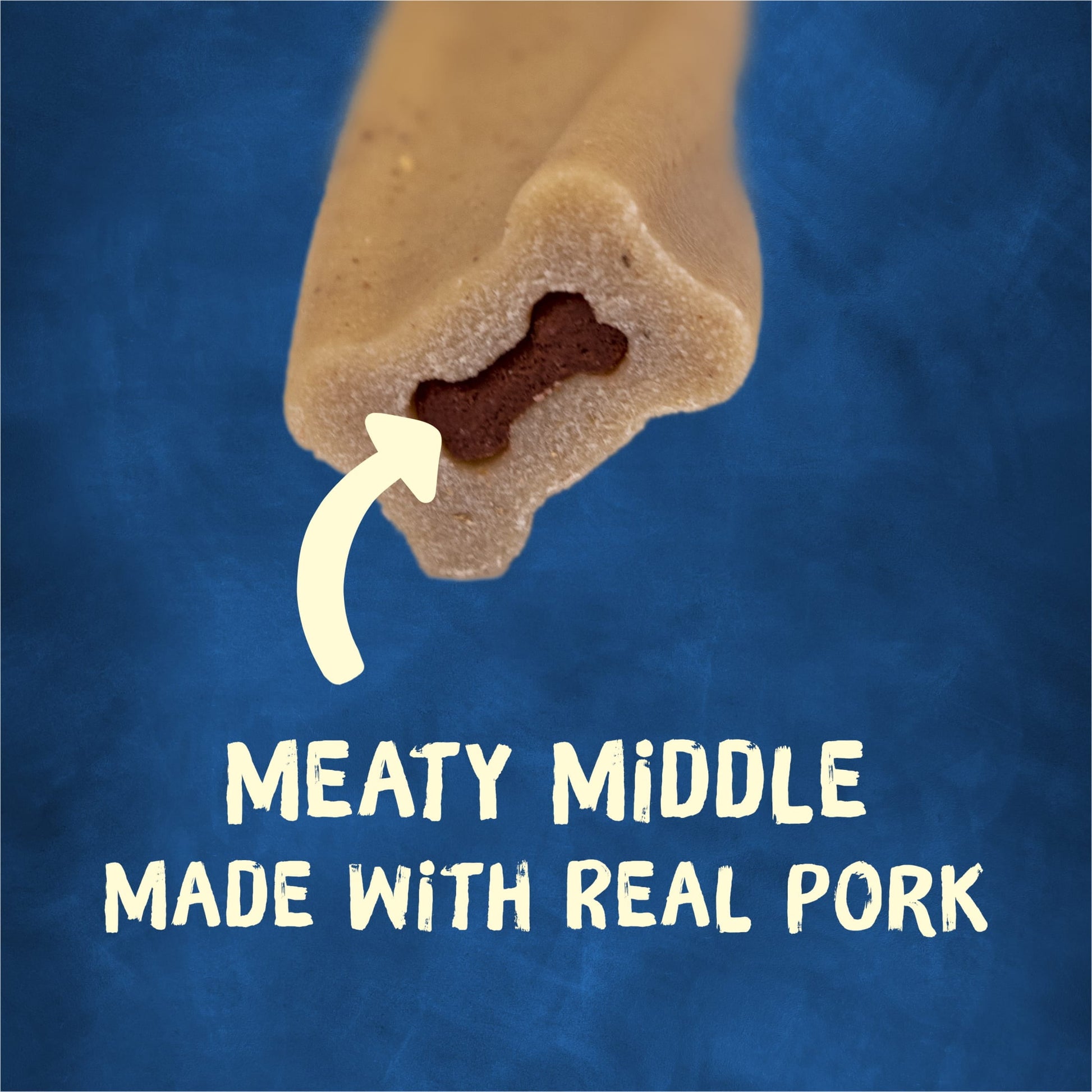 Purina Busy Bone 30-70+ lbs Dog Treats Original Pork, Long-Lasting Chews, 21 oz Pouch (6 Count)