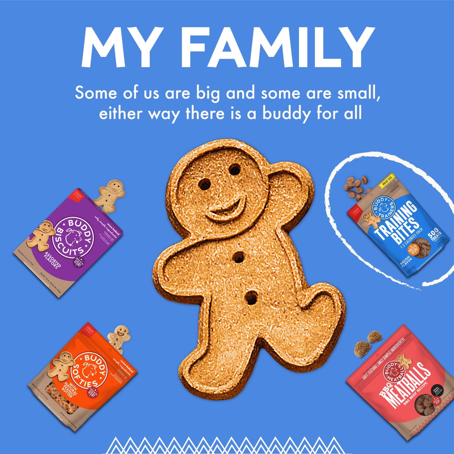 Buddy Biscuits Trainers Training Bites Soft & Chewy Dog Treats, Bacon, 10 oz. Bag