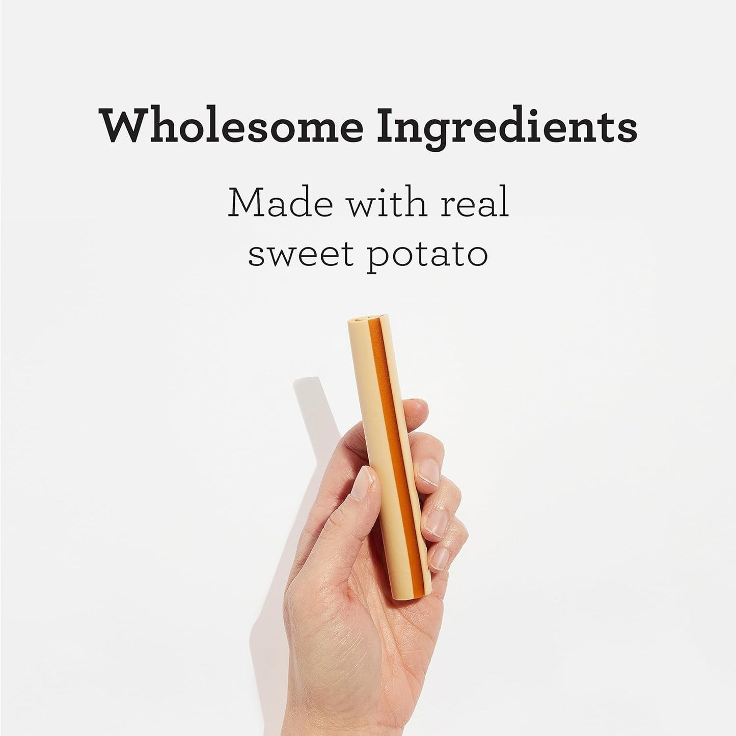 DreamBone DreamSticks Made with Real Sweet Potato, Rawhide-Free Chews for Dogs, 10 Count