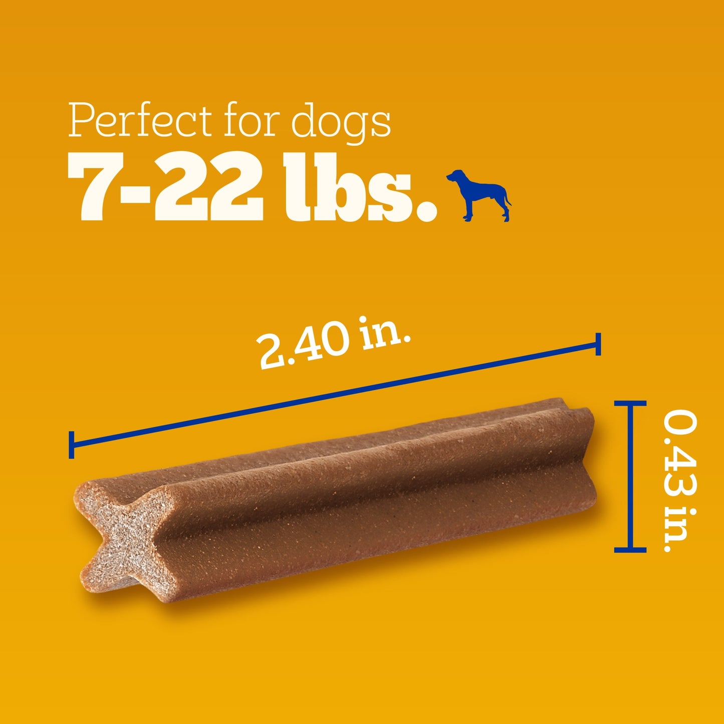 Pedigree Dentastix Beef Flavor Toy & Small Breed Dog Treats, 5.78 Oz Bag