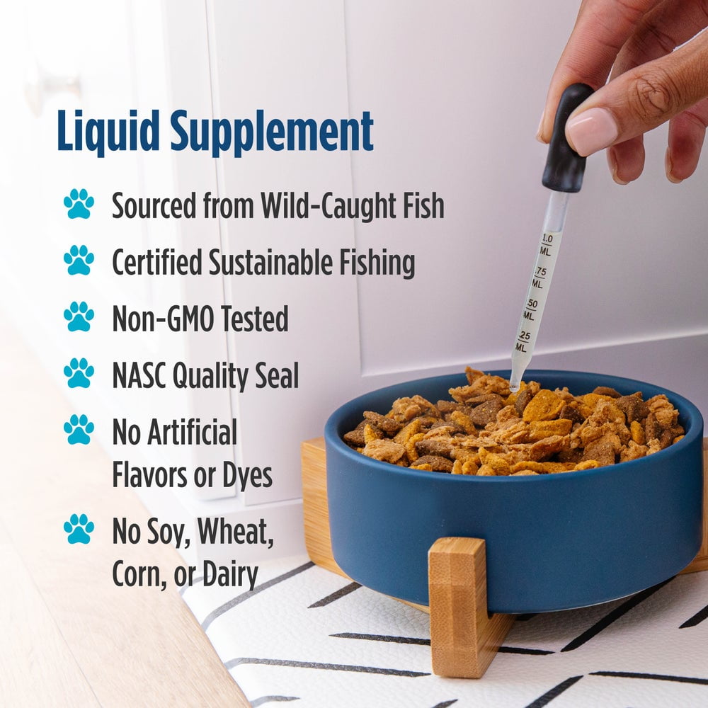 Nordic Naturals Omega-3 Pet, Liquid, For Cats and Small Dogs, Fish Oil 2 Oz