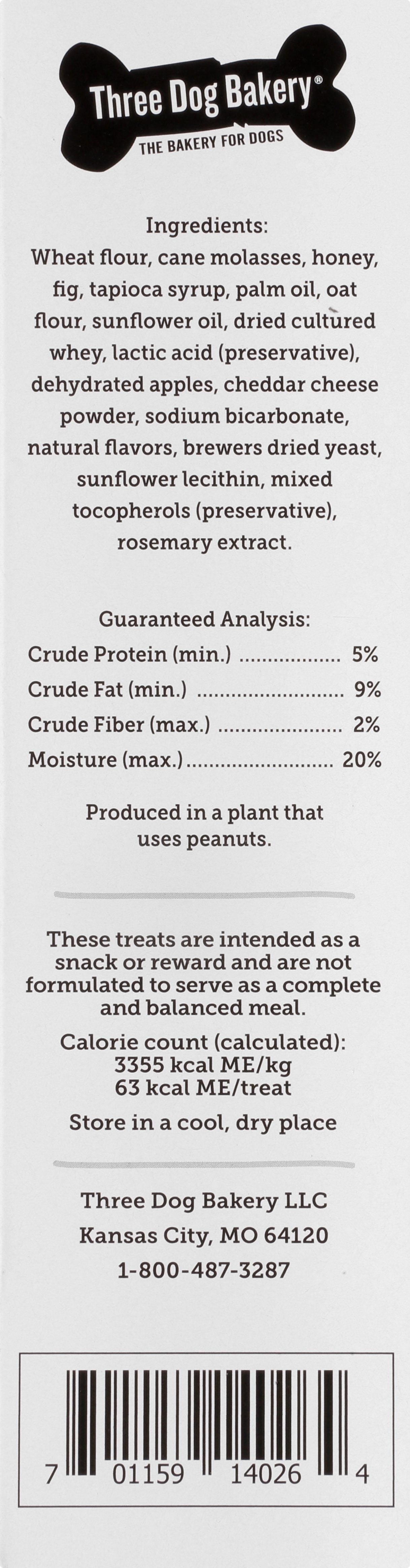 Three Dog Bakery Double Rewards Apple & Cheese Soft Chewy Dog Treats, 10oz