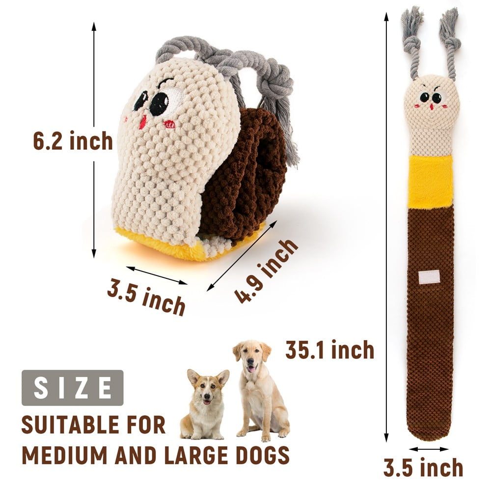 Simuch Dog Sniffing Toy, Dog Enrichment Toys, Treat Dispensing Squeaky Crinkle Snuffle Smart Dog Toy, Durable Plush Toys for Large Medium Small Dog