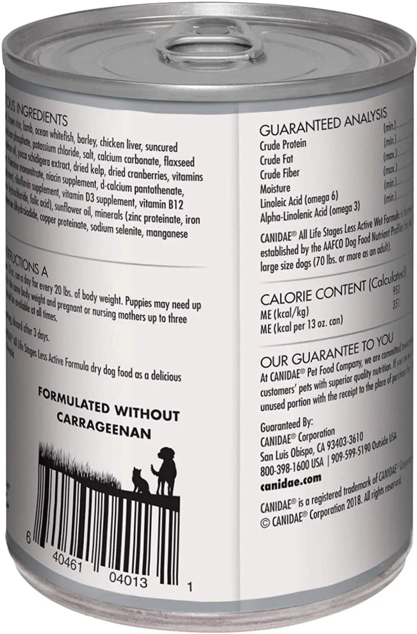 CANIDAE All Life Stages Platinum Dog Wet Food Made With Chicken, Lamb & Fish