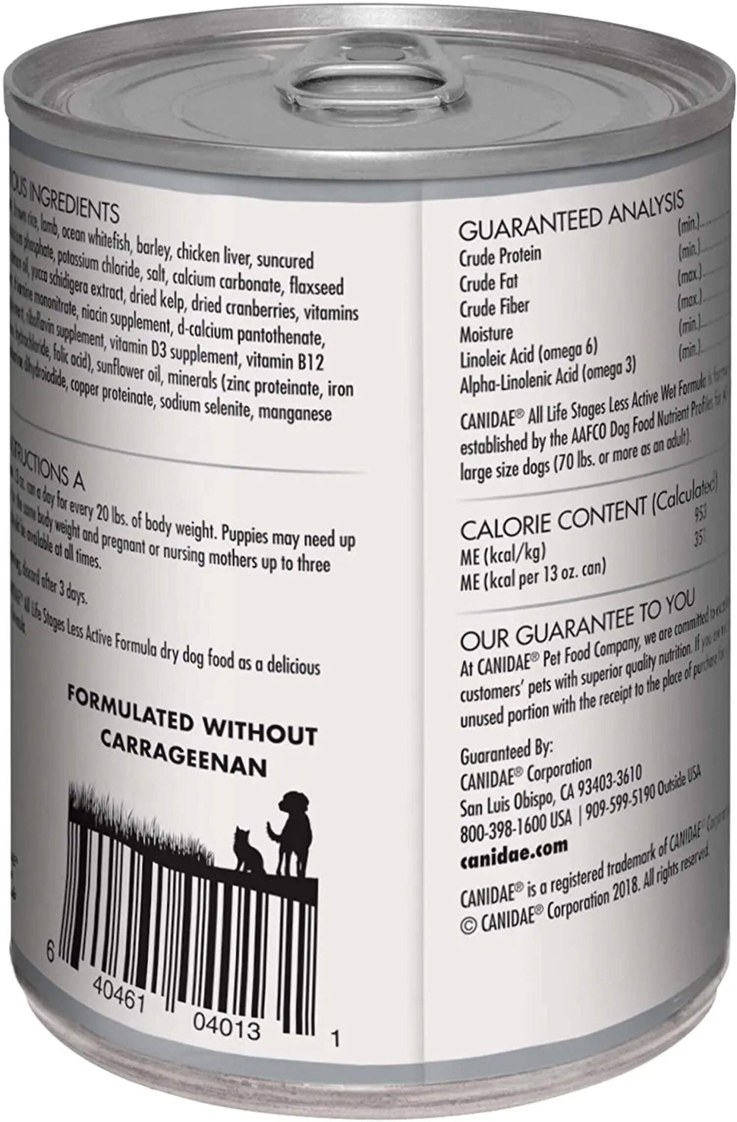 CANIDAE All Life Stages Platinum Dog Wet Food Made With Chicken, Lamb & Fish