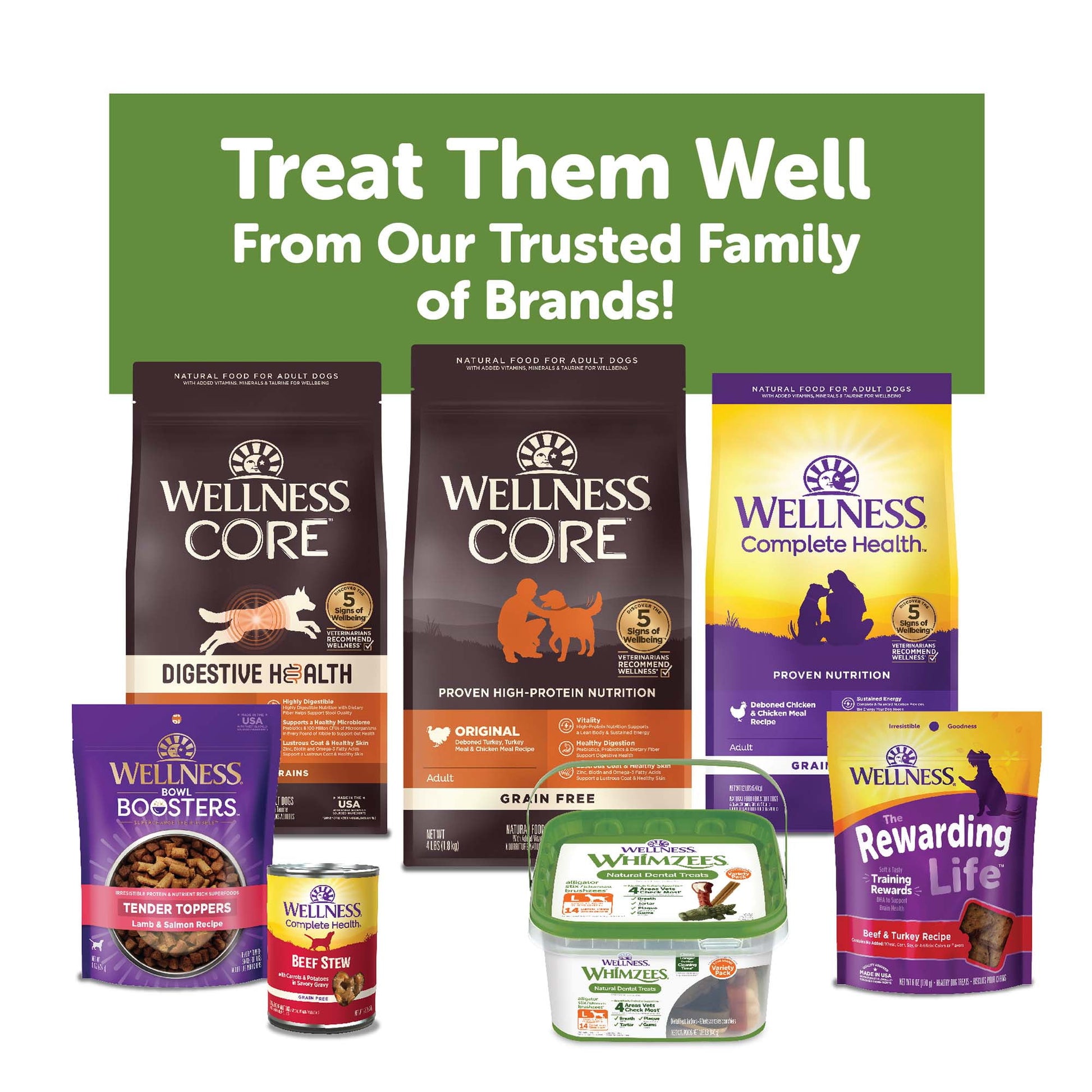 Wellness WHIMZEES Variety Box Natural Grain Free Dental Chews for Dogs, Small Breed, 56 count
