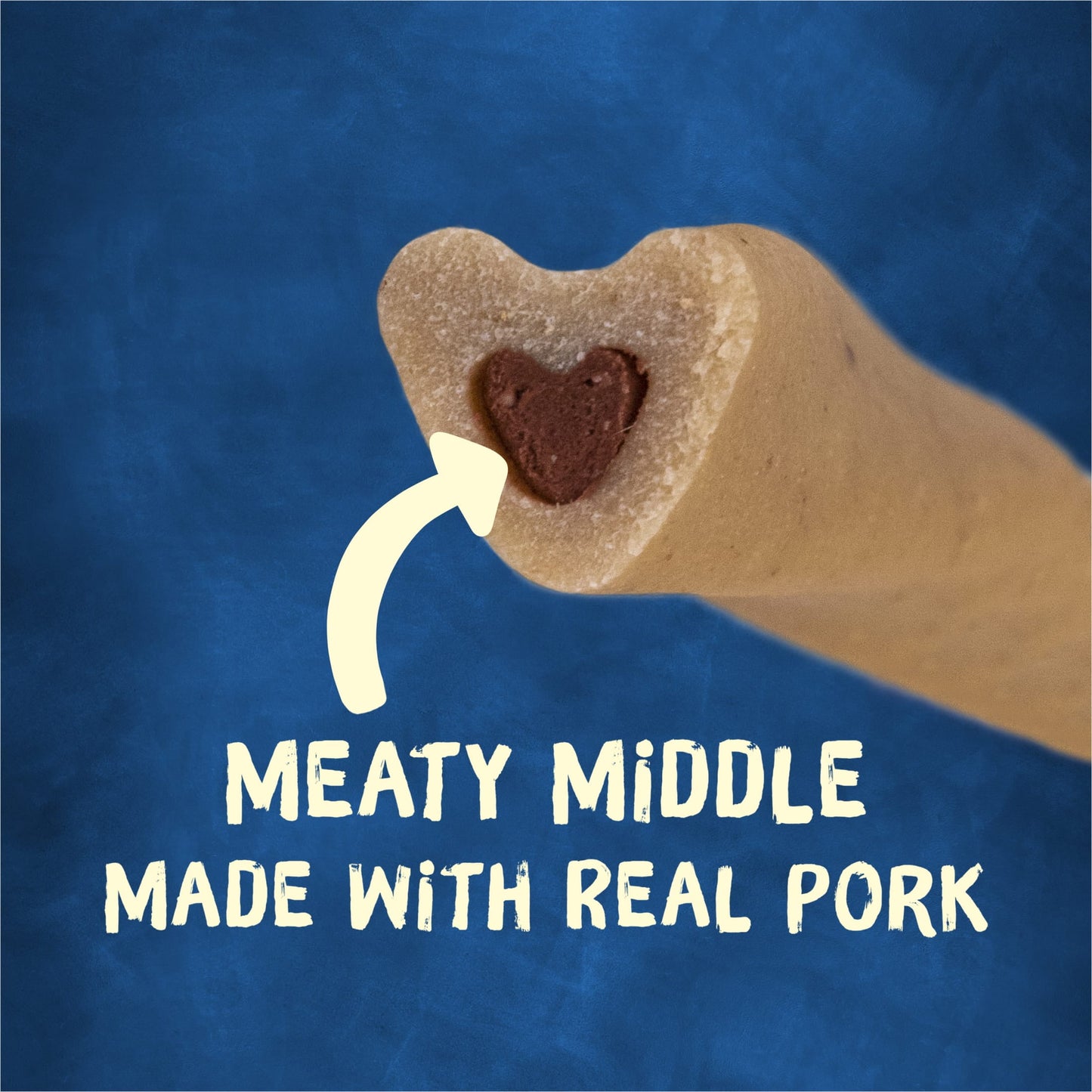 Purina Busy Bone 15-30 lbs Dog Treats with Real Pork, Long-Lasting Chews, 21 oz Pouch (12 Count)