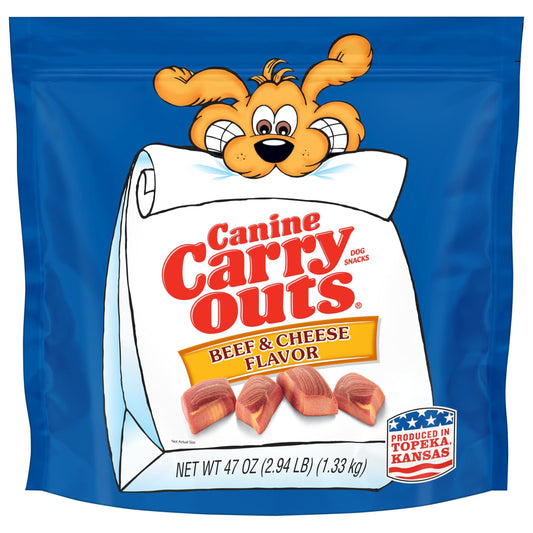 Canine Carry Outs Beef & Cheese Flavor Dog Treats, 47oz