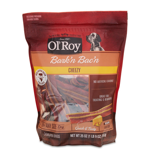 Ol' Roy Bark'n Bac'n Dog Treats, Cheezy, 25oz