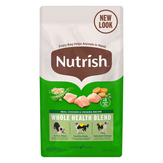 Nutrish Real Chicken & Veggies Recipe Whole Health Blend Dry Dog Food, 6 lb. Bag (Rachael Ray)
