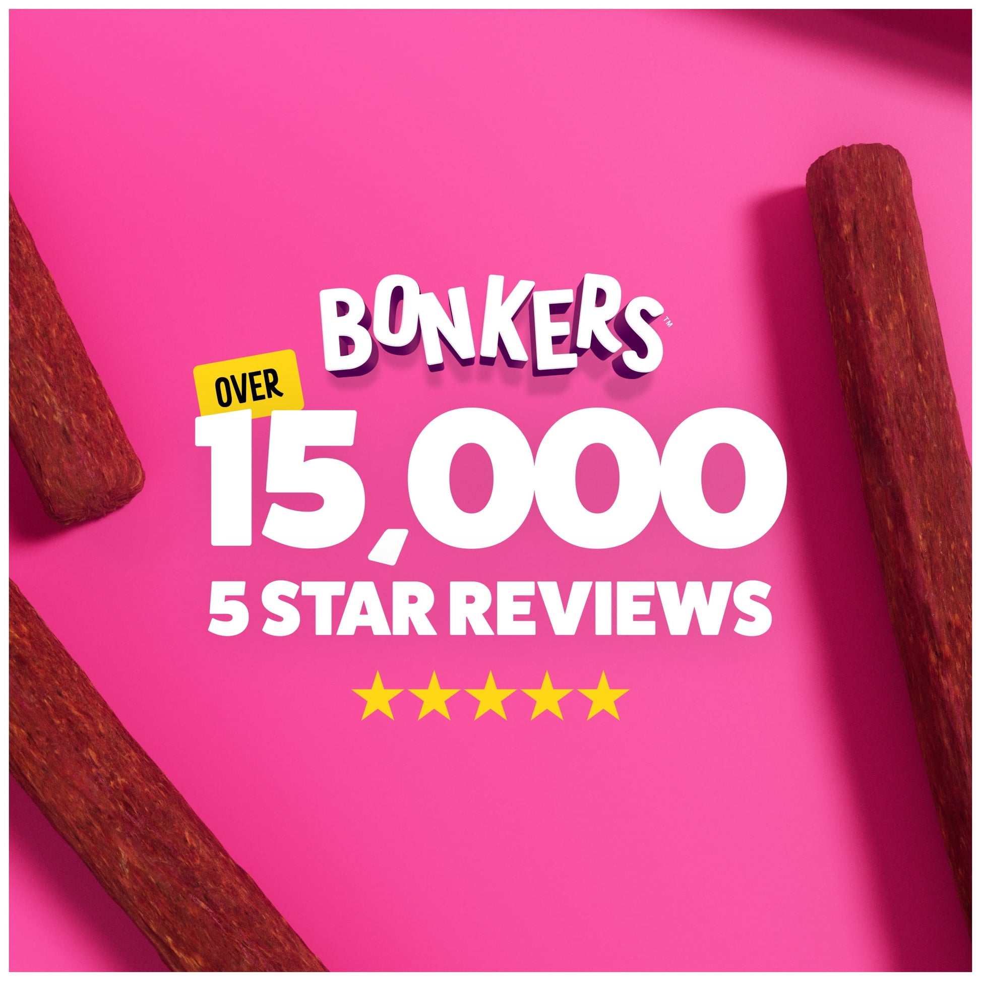 BONKERS Zoomers Dog Treats, Smoky Bacon Flavor, Soft & Chewy Dog Snacks, Treats for Dogs, 22 oz Bag