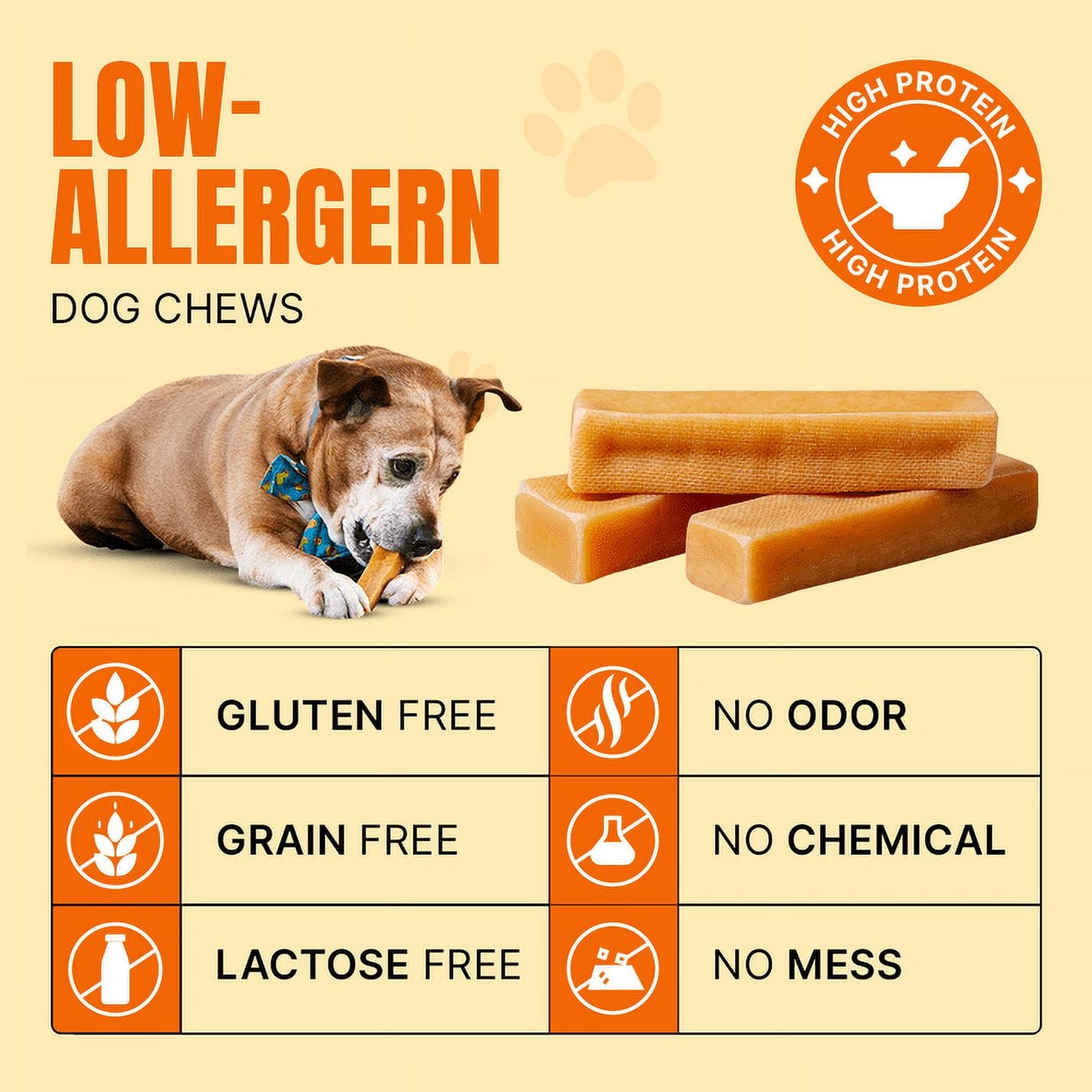 Mount Tibet Himalayan Cheese Chews for Dogs, Large 1lb (Pack of 5)