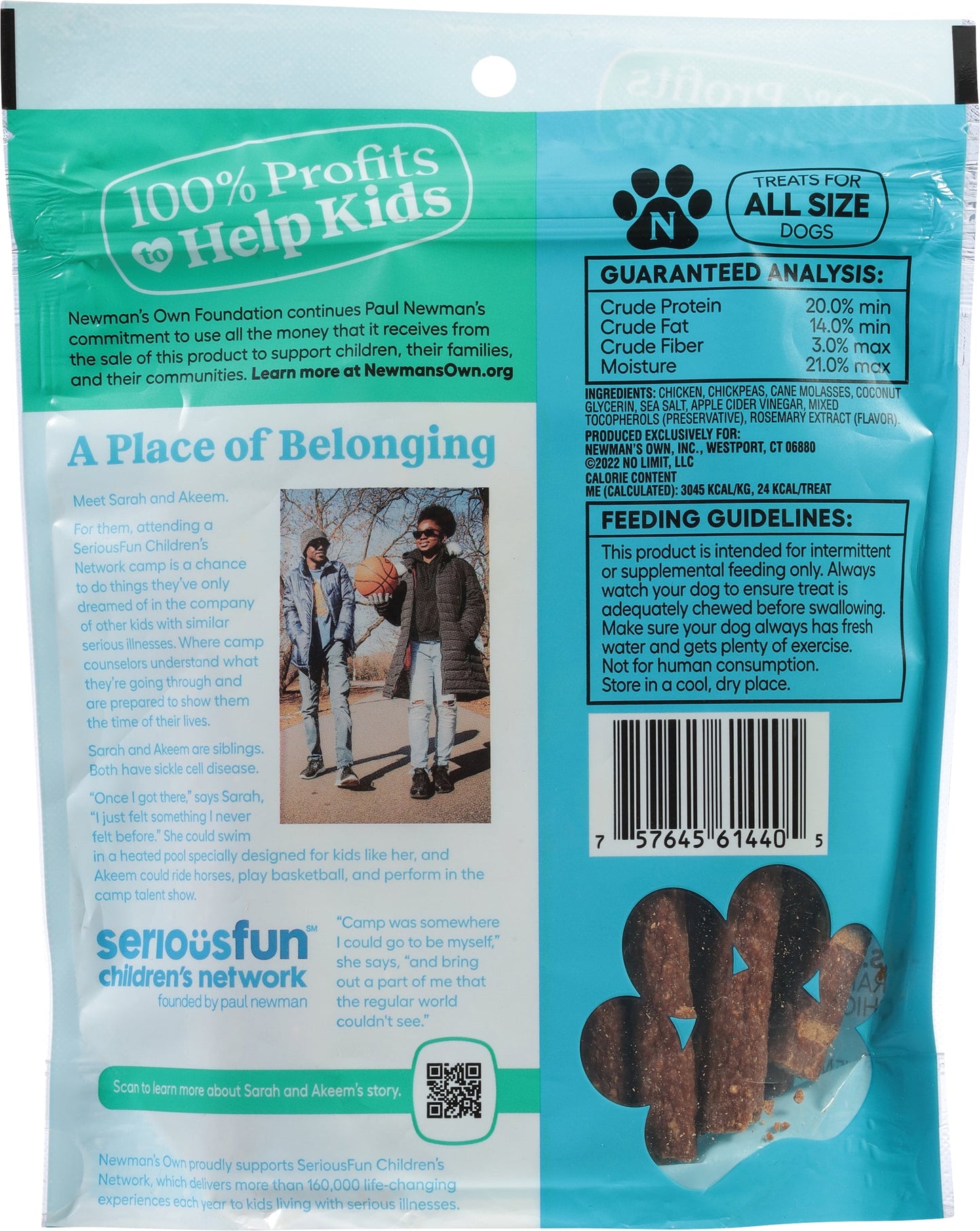 (4 pack) Newman's Own Snack Sticks Chicken Recipe Treats for Dogs 5 oz