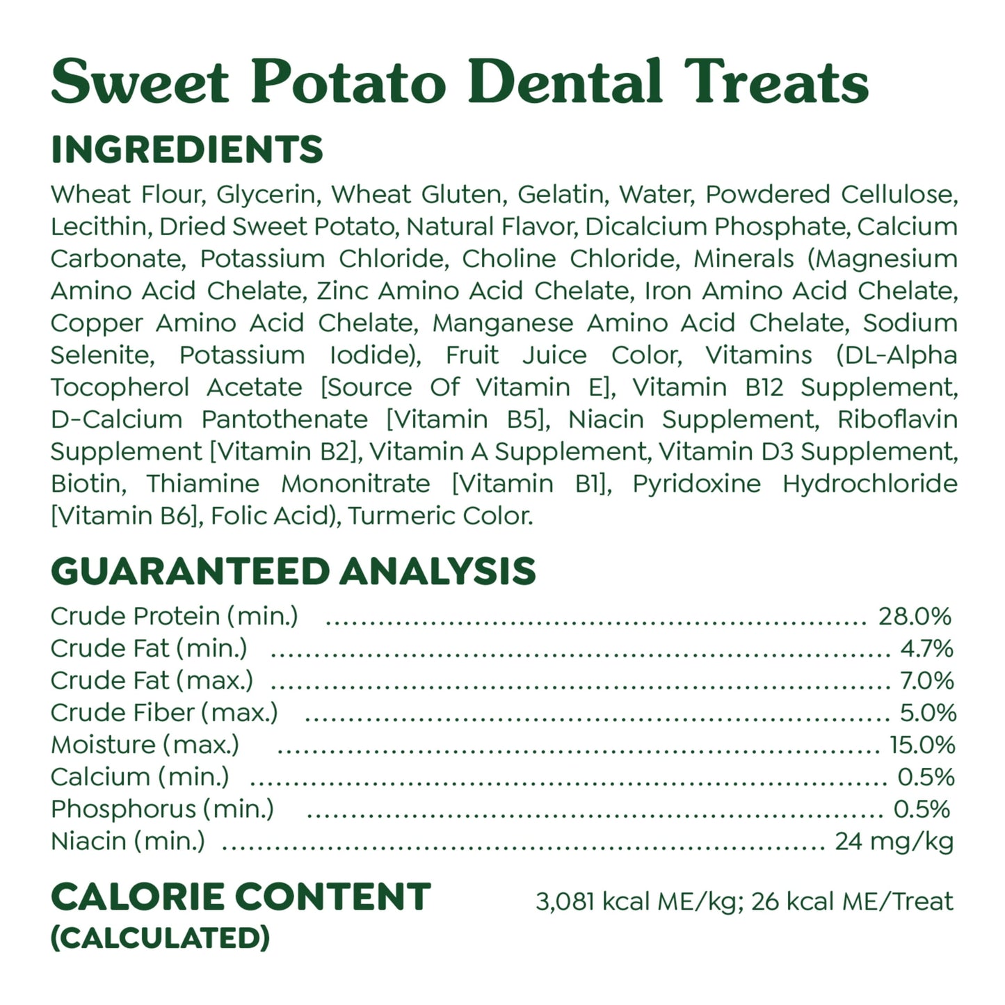 Greenies Teenie Natural Dog Dental Treats, Sweet Potato Flavor, 12 Oz Pack (43 Treats)