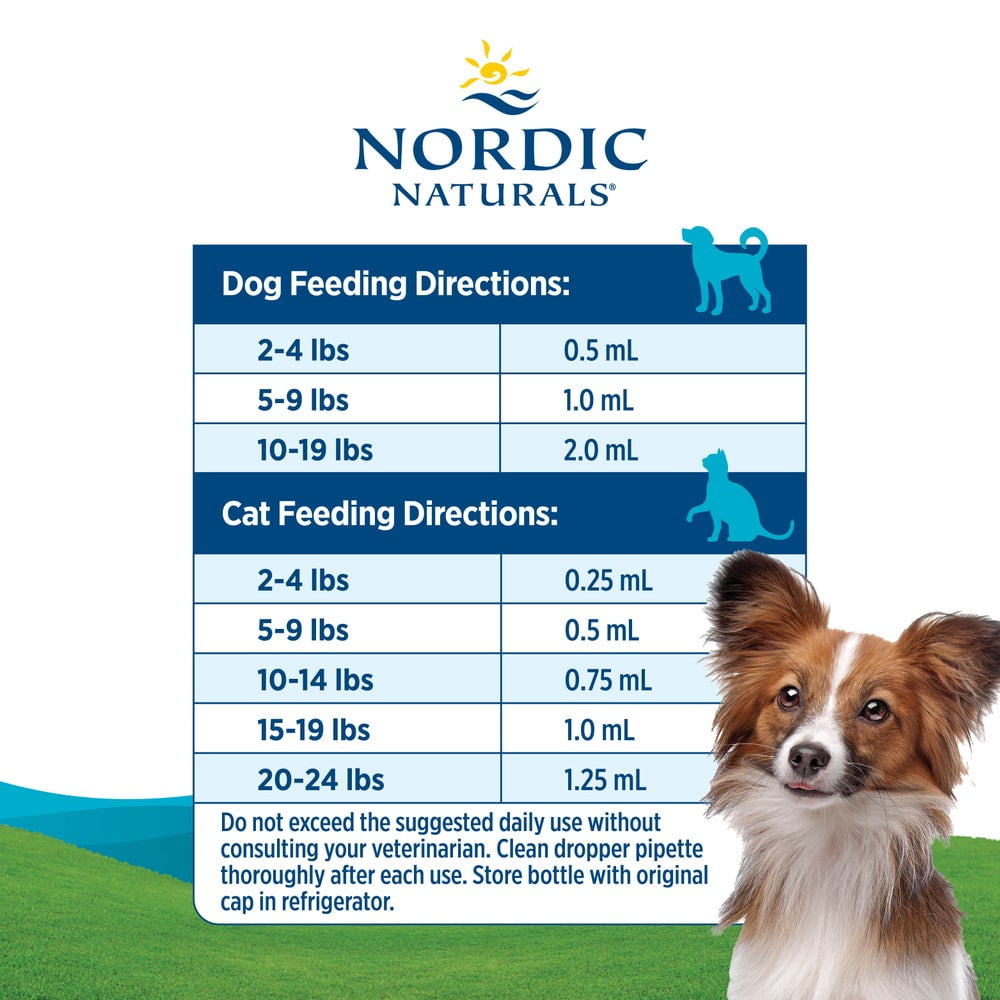 Nordic Naturals Omega-3 Pet, Liquid, For Cats and Small Dogs, Fish Oil 2 Oz