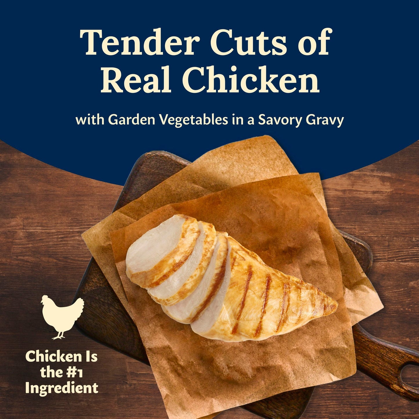 (3 pack) Blue Buffalo Delectables Natural Wet Dog Food Toppers, Tasty Chicken, 3-oz