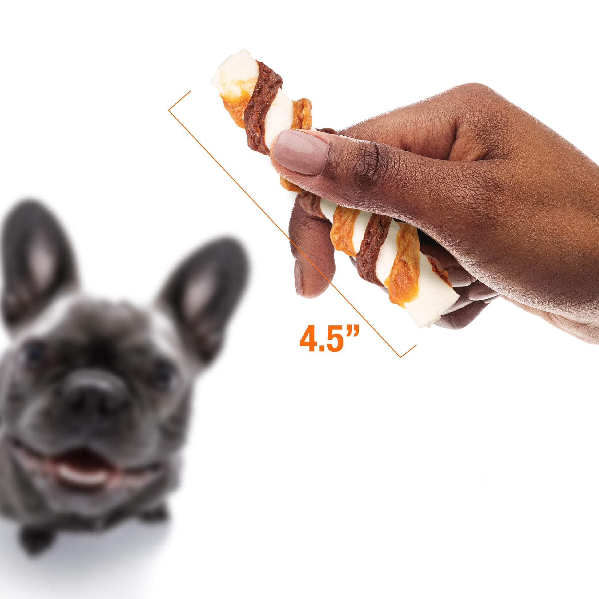 Good ‘n’ Fun Triple Flavor Crunch Rolls, Rawhide Chews for All Dogs, Real Chicken & Bacon, 5 Count
