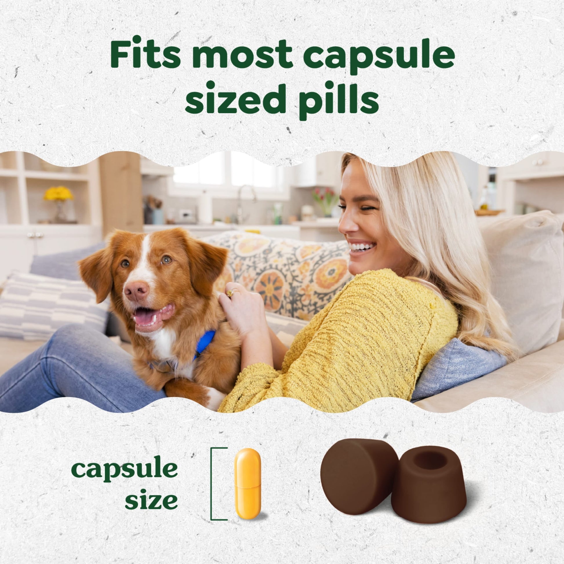 Greenies Pill Pockets For Dogs Hickory Smoke Large, Capsule Size Soft Dog Treats, 7.9 Oz (30 Pk)