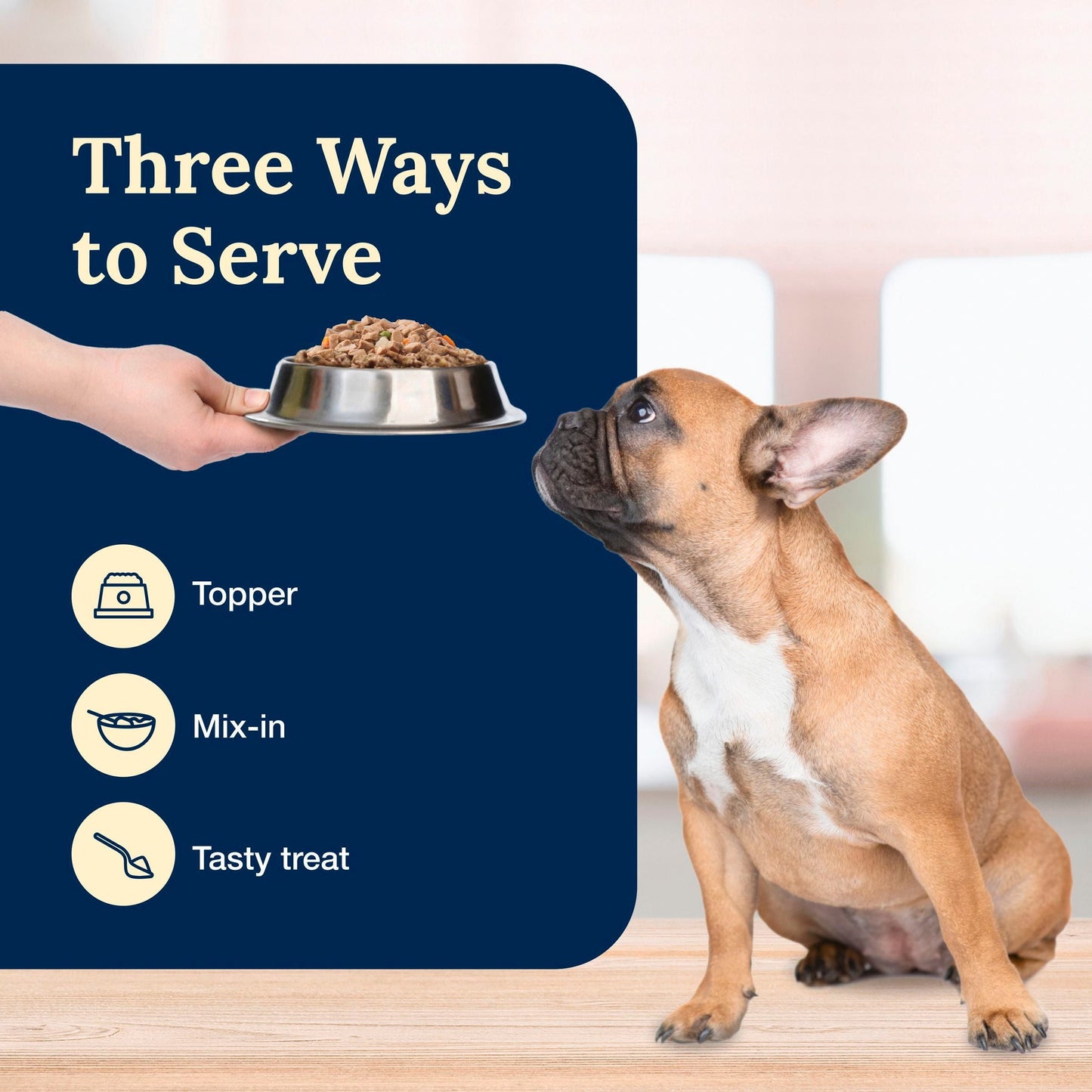 (3 pack) Blue Buffalo Delectables Natural Wet Dog Food Toppers, Tasty Chicken, 3-oz