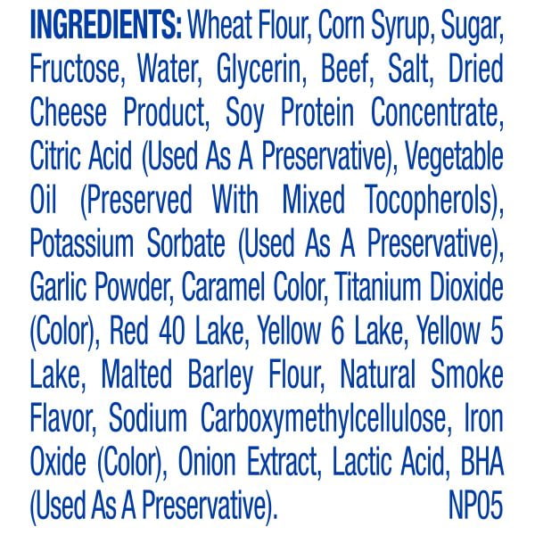 Canine Carry Outs Snausages Snaw Somes! Chewy Dog Treats, Beef & Cheese Flavor, 9.75 Ounces