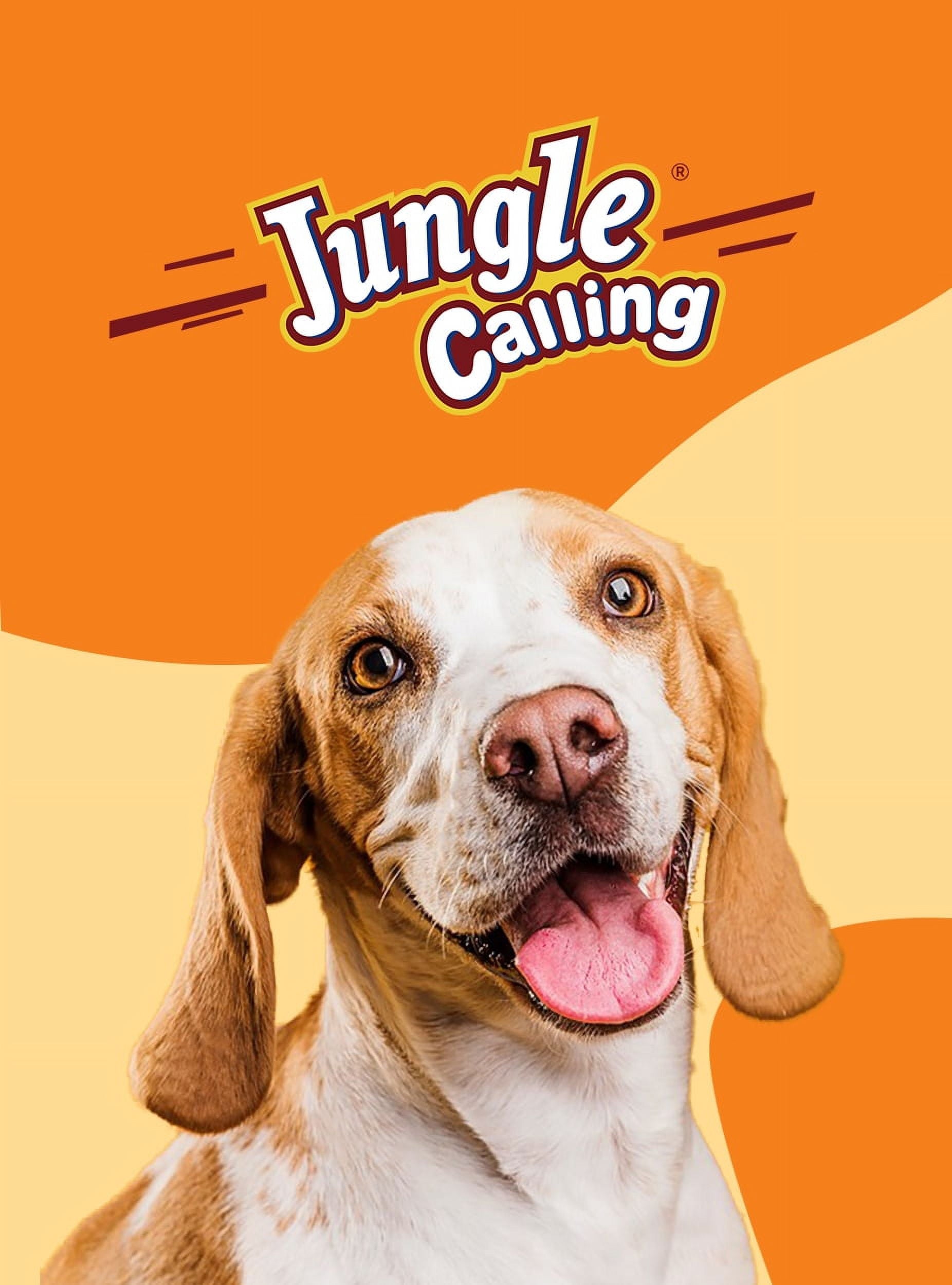 Jungle Calling Dog Treats,  Chicken Wrapped Biscuits Dog Treats for All Dogs, Rawhide Free Soft Chewy Treats,10.6oz